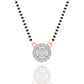 Circle Diamond Mangalsutra Pendant