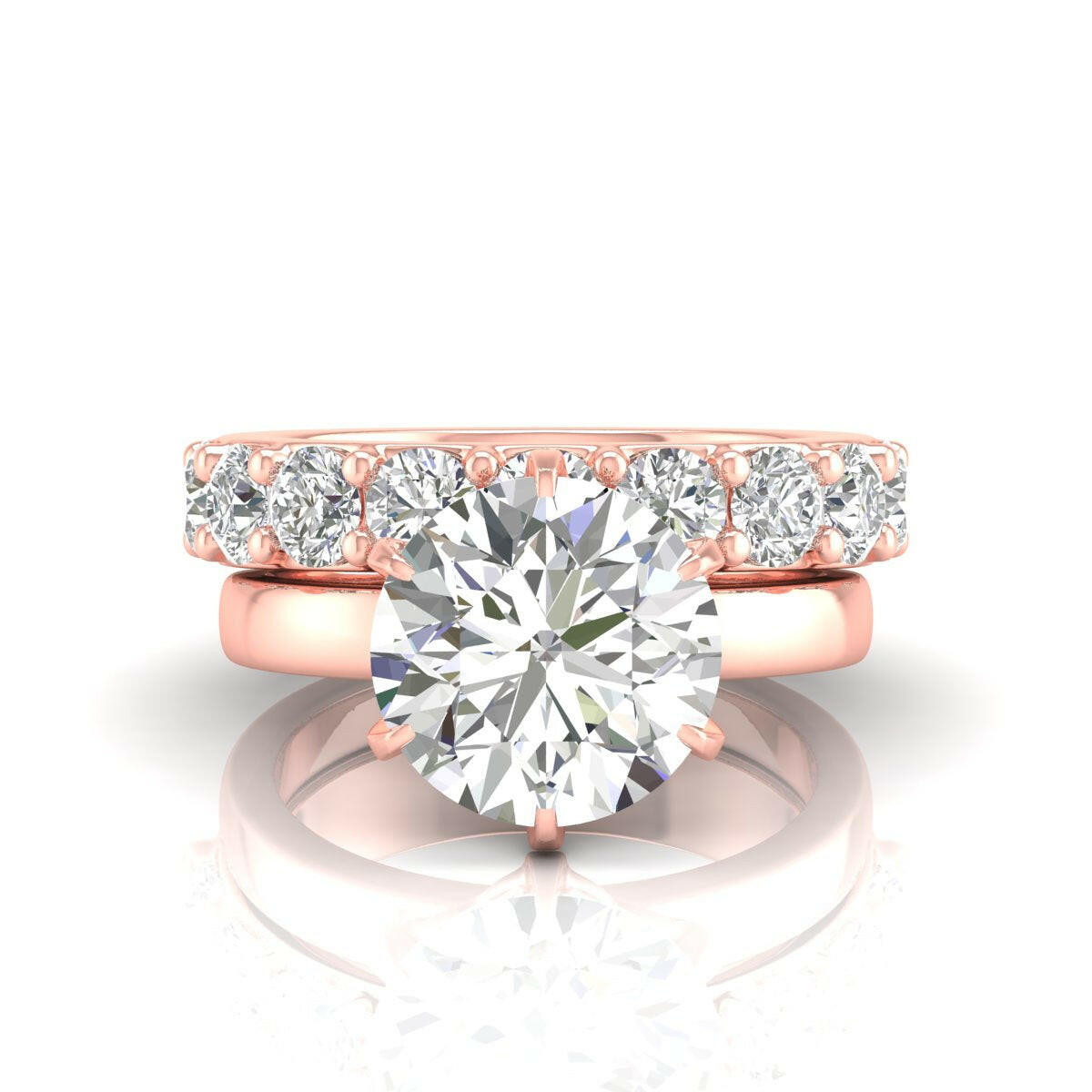 2 Carat Solitaire Entwined Diamond Ring