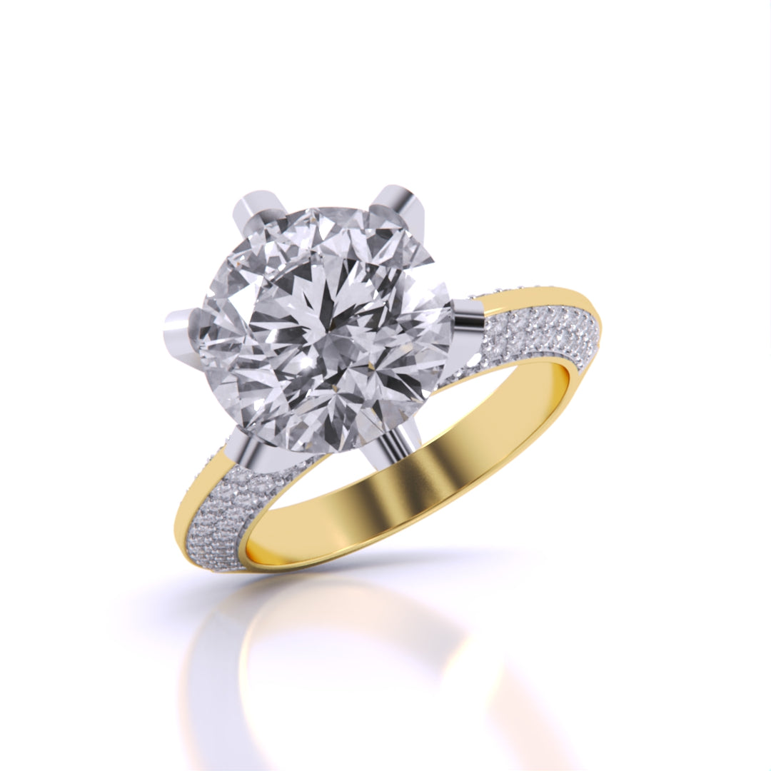 Radiant Accents Diamond Ring