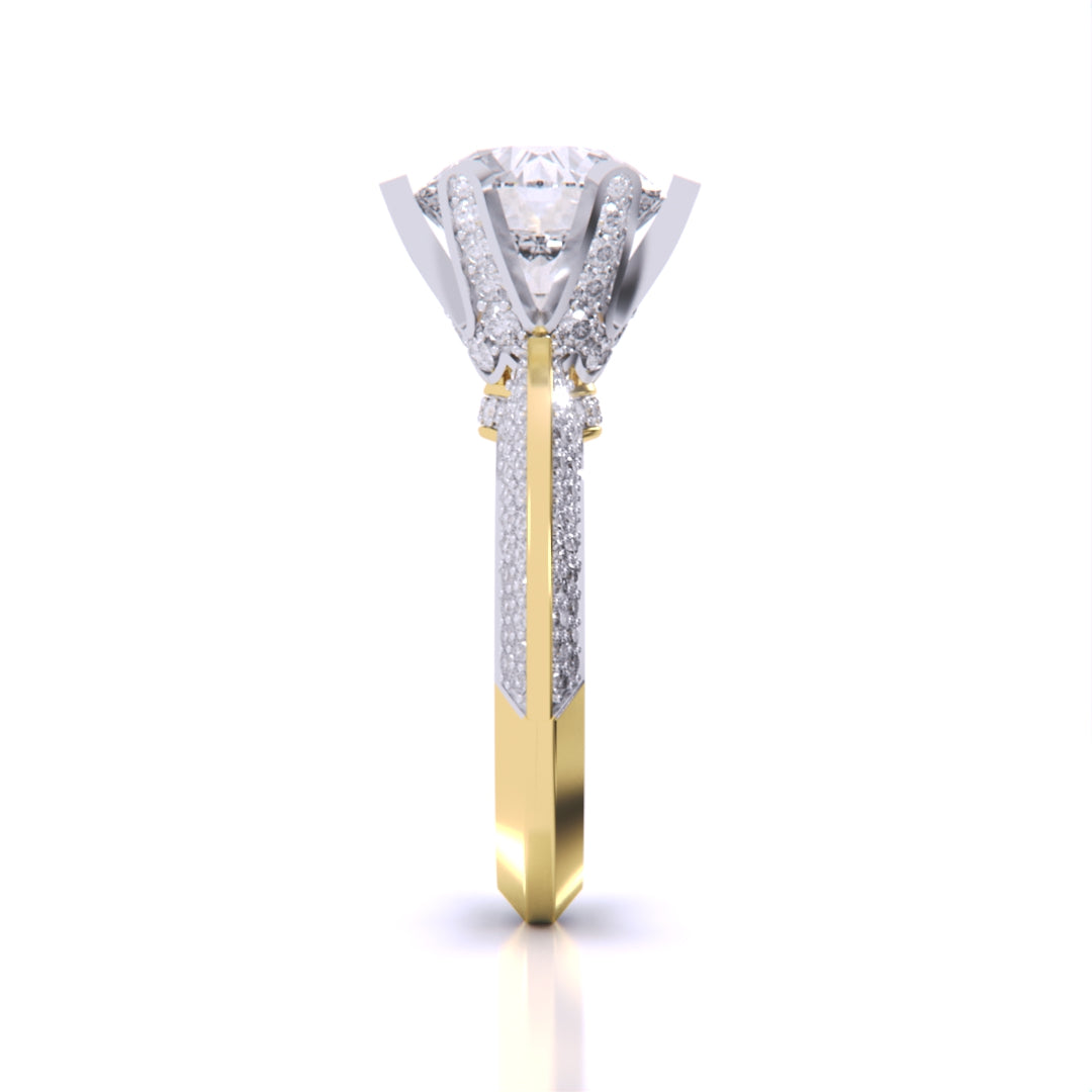 Radiant Accents Diamond Ring