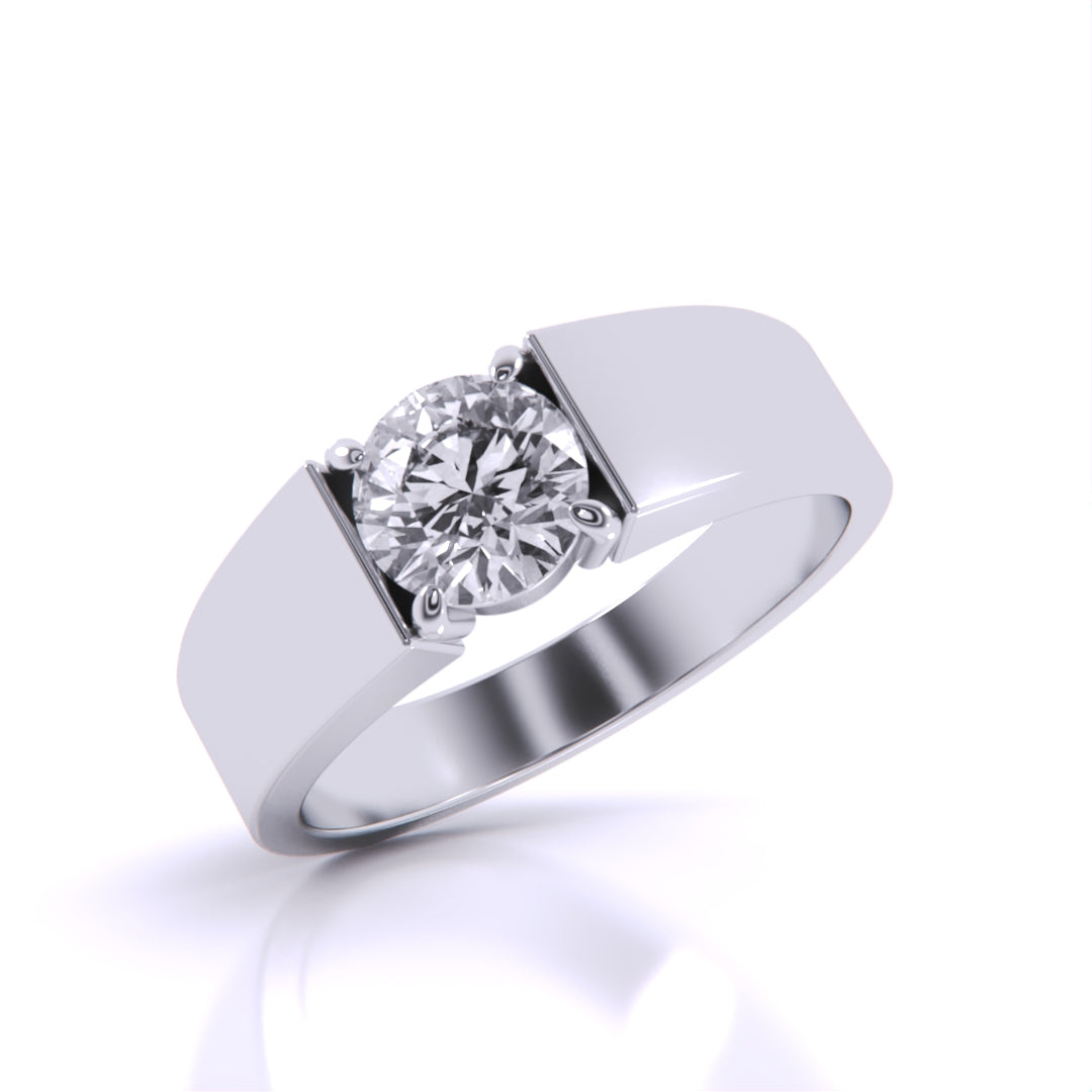 1 Carat Regal Cathedral Engagement Ring