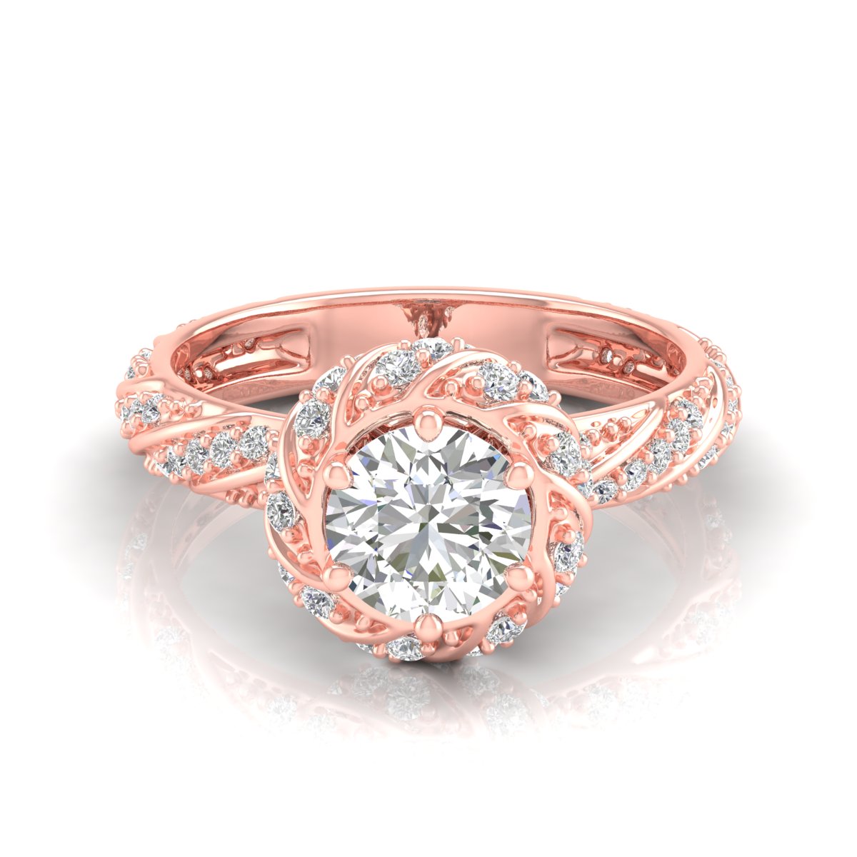 1 Carat Multi Diamond Vintage Ring