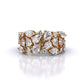 Multi Shape Diamond Cascade Ring