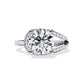 Sparkling White Diamond Solitaire Engagement Ring