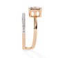 Four-Prong Rose Gold Diamond Engagement Ring