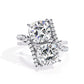 Premium Twin Diamond Cushion Ring