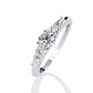 Luminous Three Stone Diamond Ring