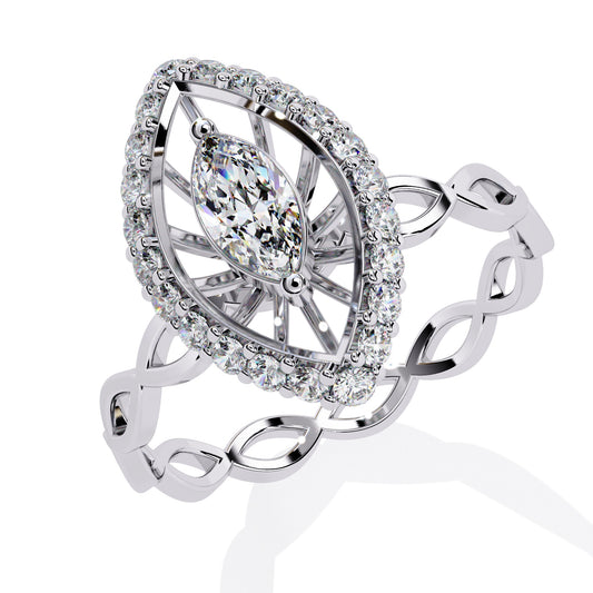 Prong Set Marquise Diamond Ring