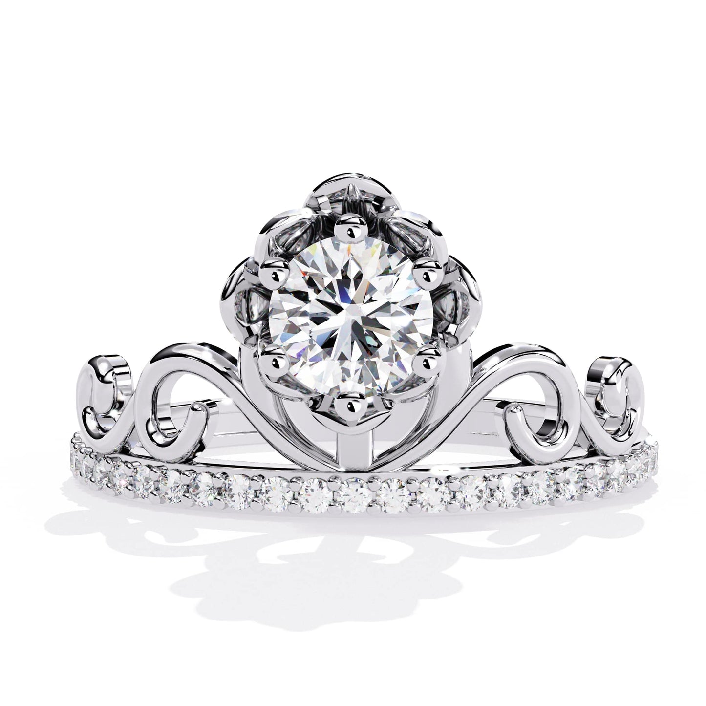 Queen Elegance Diamond Crown Ring