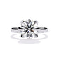 Wide Band Solitaire Diamond Ring