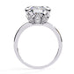 Wide Band Solitaire Diamond Ring