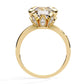 Wide Band Solitaire Diamond Ring