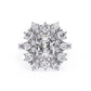 Radiant Cut Diamond Cluster Ring