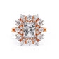 Radiant Cut Diamond Cluster Ring