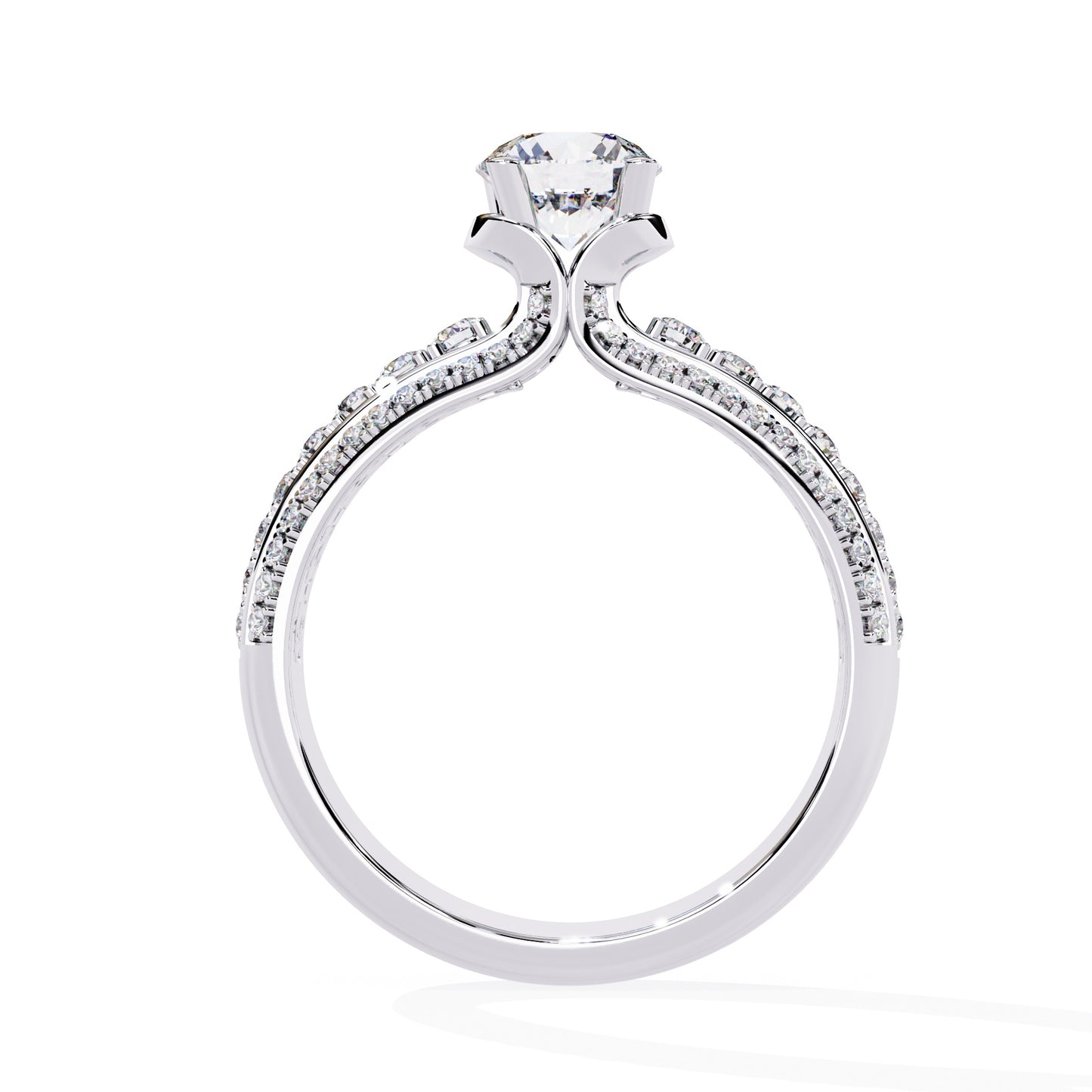 Fine Diamond Ring with a Round Brilliant Cut Diamond