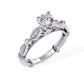 Ornate Diamond Solitaire Ring