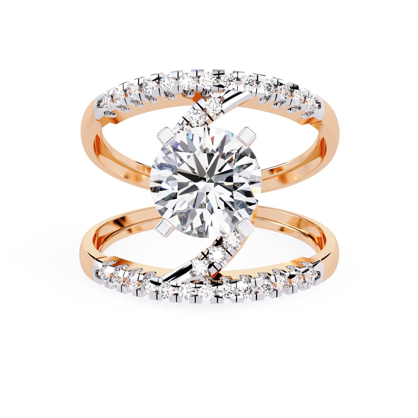 Solitaire Diamond Ring with Band