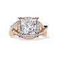 Modern Split Shank Diamond Engagement Ring