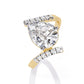 Sparkling Pear Diamond Ring