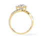 Sparkling Pear Diamond Ring