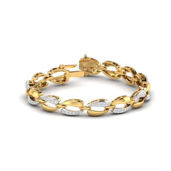 Radiant Gold Diamond Link Bracelet Best lab grown diamond jewellery brand