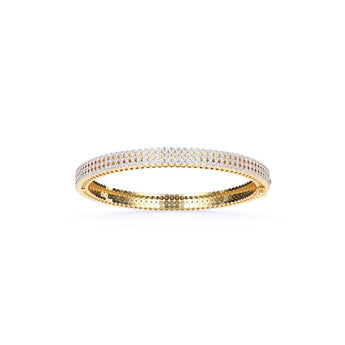 Buy Three lines Diamond Bangle Online from Ivana Jewels Best lab grown diamond jewellery brand