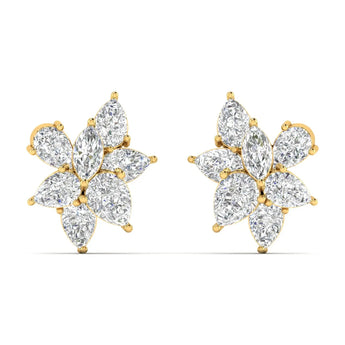 Radiant Star Diamond Studs Best lab grown diamond jewellery brand