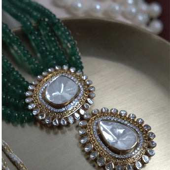 Shop Stunning Rajwadi Polki Necklace | Ivana Jewels Best lab grown diamond jewellery brand