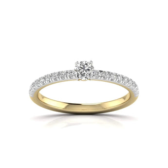 Buy Resplendent Solitaire Diamond Eternity Ring from Ivana Jewels Best lab grown diamond jewellery brand