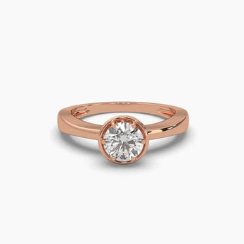 Buy Bezel-Set Casual Diamond Ring at Ivana Jewels Best lab grown diamond jewellery brand