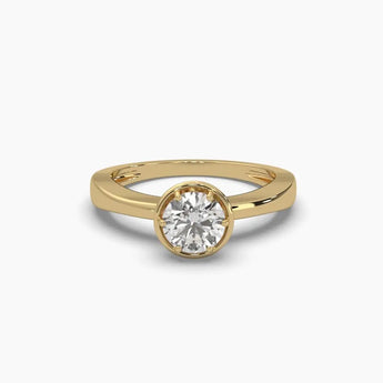 Buy Bezel-Set Casual Diamond Ring at Ivana Jewels Best lab grown diamond jewellery brand