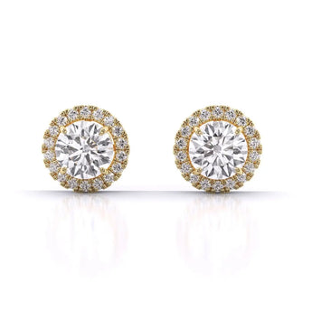 Buy Round Brilliant Cut Diamond Stud Earring from Ivana Jewels Best lab grown diamond jewellery brand