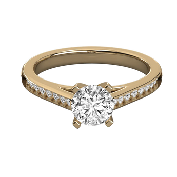 Buy Round Brilliant Diamond Solitaire Ring | Ivana Jewels Best lab grown diamond jewellery brand