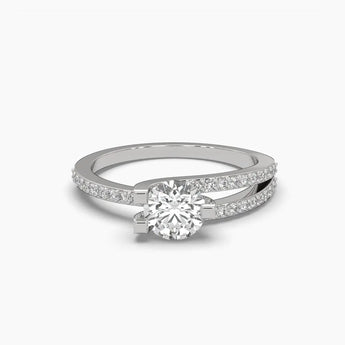 Buy 80 Pointer Diamond Engagement Ring from Ivana Jewels Best lab grown diamond jewellery brand