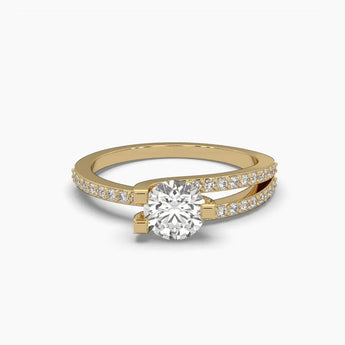 Buy 80 Pointer Diamond Engagement Ring from Ivana Jewels Best lab grown diamond jewellery brand