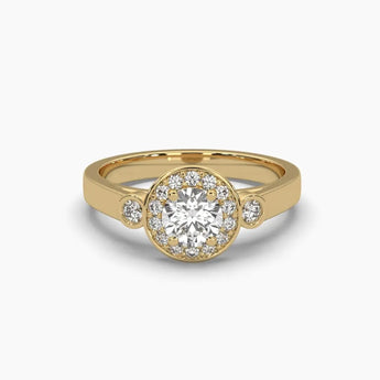 Buy Round Cut Diamond Engagement Ring from Ivana Jewels Best lab grown diamond jewellery brand