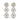 Buy Three Steps Diamond Dangler Earring from Ivana Jewels Best lab grown diamond jewellery brand