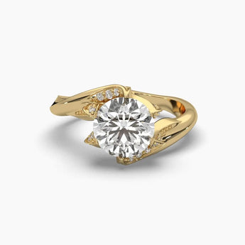 Buy Twisted Diamond Engagement Ring from Ivana Jewels Best lab grown diamond jewellery brand