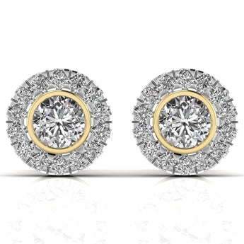 Buy Round Cut Diamond Stud Earring from Ivana Jewels Best lab grown diamond jewellery brand