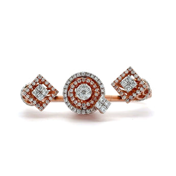 Buy Two Finger Diamond Cocktail Ring at Ivana Jewels Best lab grown diamond jewellery brand