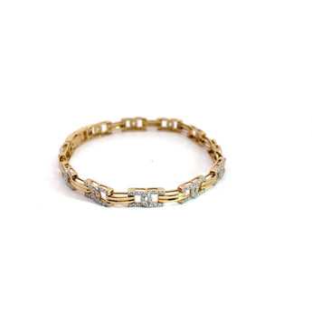 Buy Stylish Diamond Gold Bracelet for Men | Ivana Jewels Best lab grown diamond jewellery brand