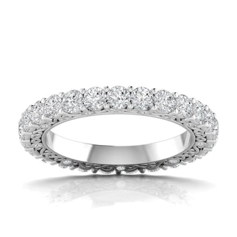 Buy Round Cut Gold Diamond Eternity Ring from Ivana Jewels Best lab grown diamond jewellery brand
