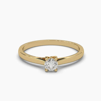 Buy Round Cut Small Casual Diamond Ring at Ivana Jewels Best lab grown diamond jewellery brand