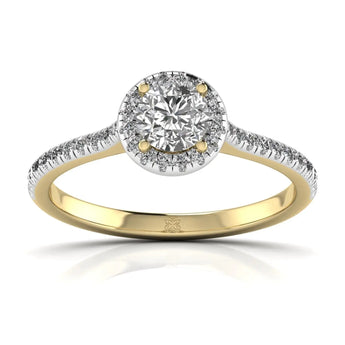 Buy Round Centre Diamond Engagement Ring from Ivana Jewels Best lab grown diamond jewellery brand