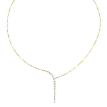Buy Round Diamond Minimalist Necklace at Ivana Jewels Best lab grown diamond jewellery brand