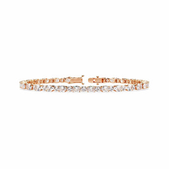 Buy Round Rose Gold Diamond Bracelet from Ivana Jewels Best lab grown diamond jewellery brand