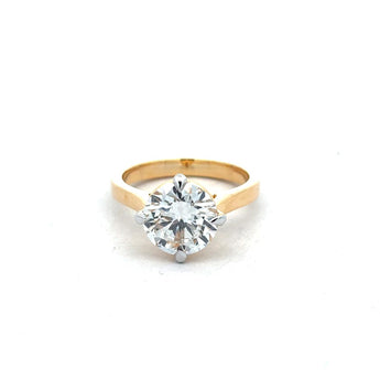 3 Carat Round Cut Diamond Engagement Ring