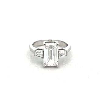 3 Carat Emerald Cut Diamond Engagement Ring
