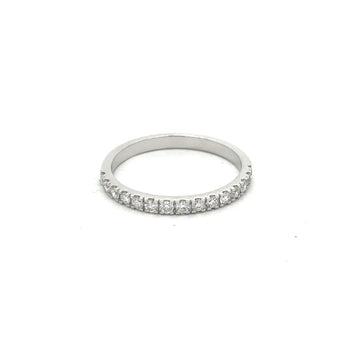 Timeless Round Diamond Half Eternity Band