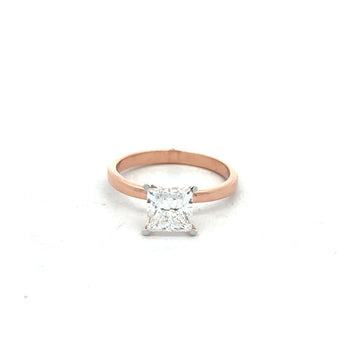 1.5 Carat Princess Cut Diamond Solitaire Ring